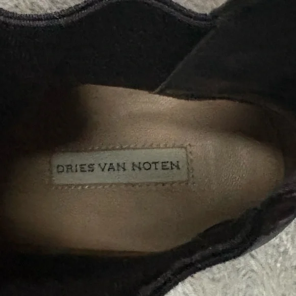 Dries Van Noten Black Leather Boots - Picture 9 of 15